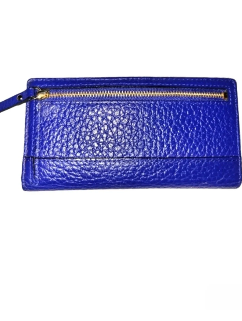 Kate Spade Madison Large Slim Bi-fold Wallet/ Saffiano Leather/ Cobalt Blue